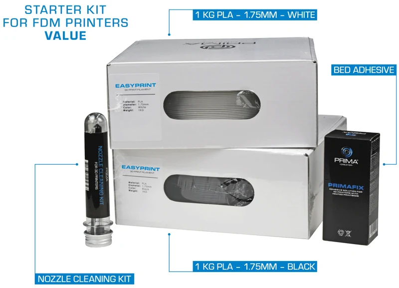 PrimaCreator Starter Kit for FDM Printers Value
